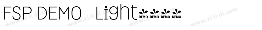 FSP DEMO   Light字体转换